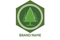 the dark green christmas logo