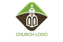 Church minaret logo