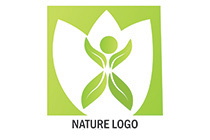 flower and butterfly shield logo