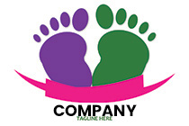 The baby feet logo