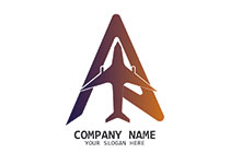 aeroplane letter a logo