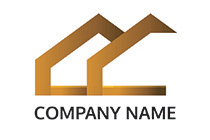 modified house golden logo