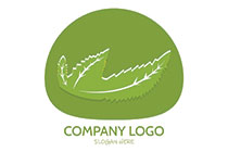 leaves in a seal organic logo