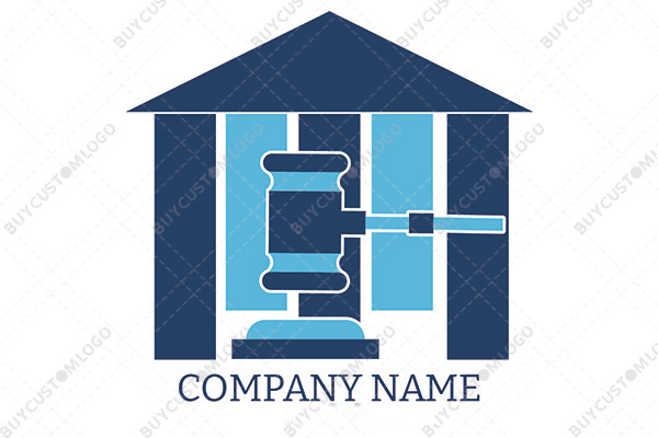 court building and gavel logo