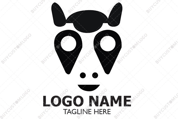 happy horse location pin logo