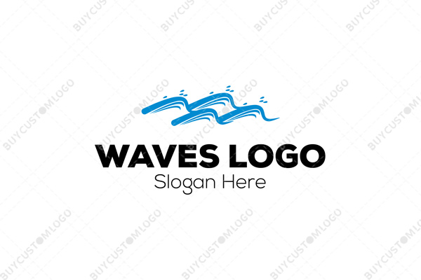 water waves bridge logo