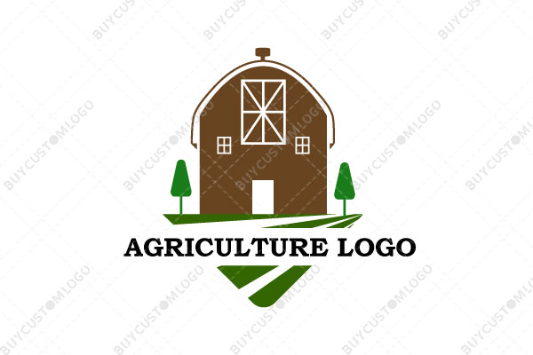 shocked farmhouse mascot logo