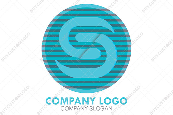 letters c and c or s in a round seal logo