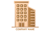 apartment and office building logo