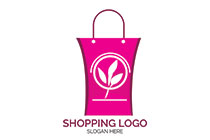 podium style shopping bag with herbs logo