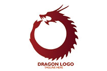 ouroboros dragon sketch logo
