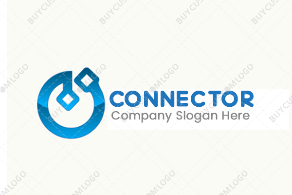 encircled networking node CONNECTOR logo