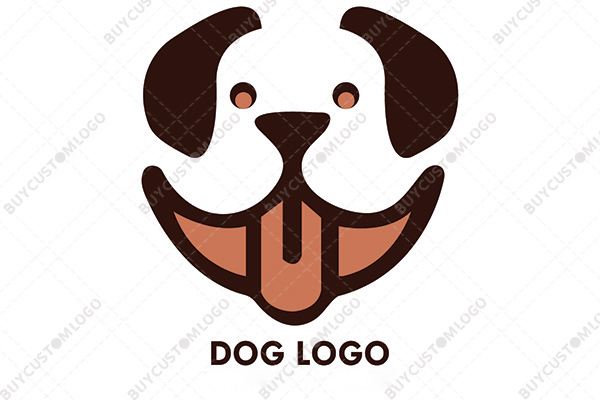 happy chocolate dog logo