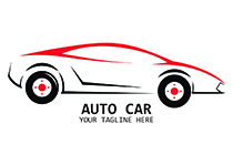 red and black sports car logo