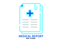 medical report minimalistic logo