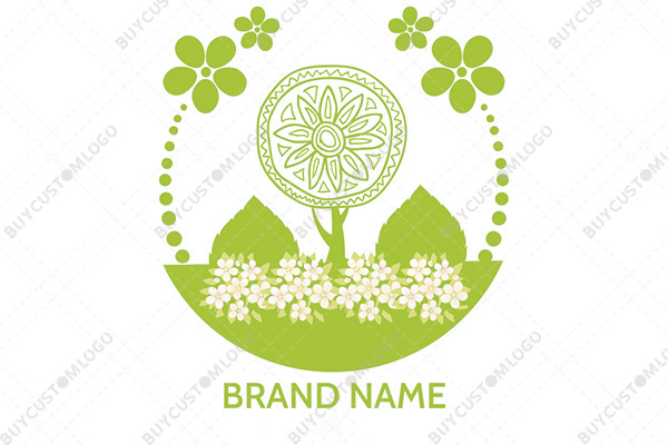 the paradise of flowers logo