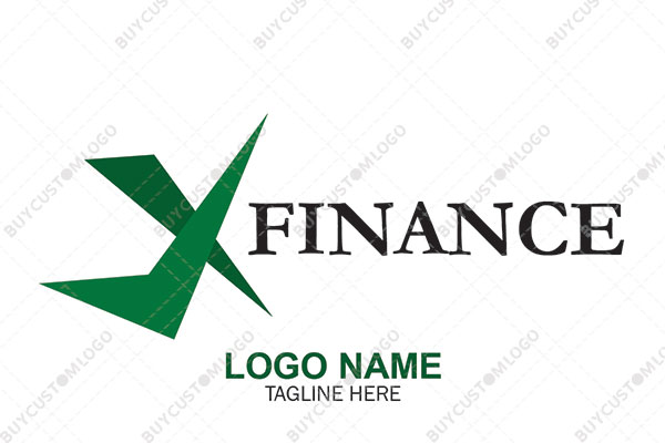 bolt and check mark letter x logo