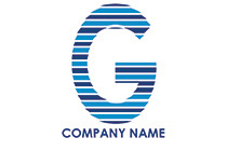 letter g ocean themed logo