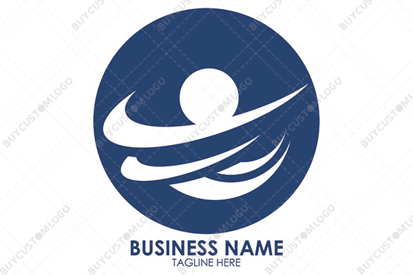 checkmarks, lines and circle logo