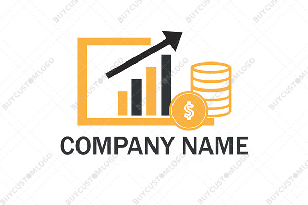 golden and black financial logo