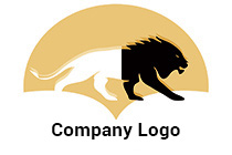 yin and yang aggressive leo logo