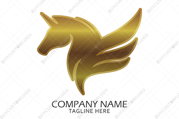 golden unicorn logo