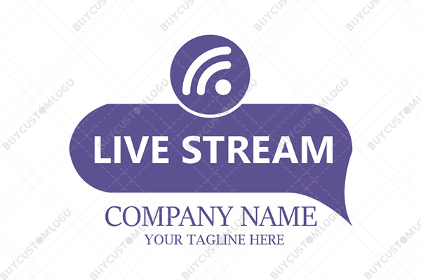 signal and message icon logo