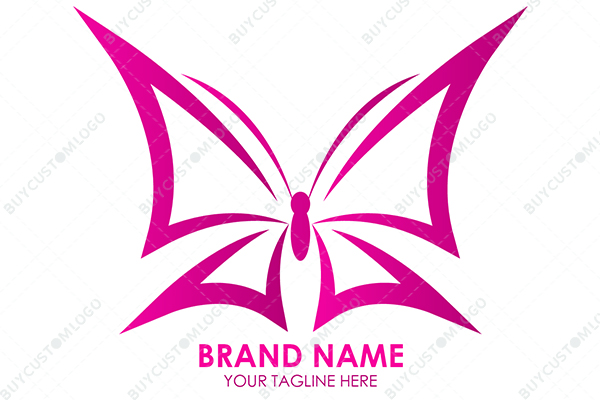 x letter butterfly logo