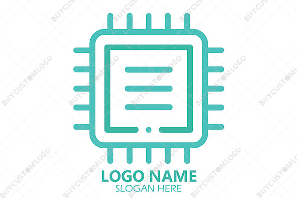 minimal abstract circuit logo