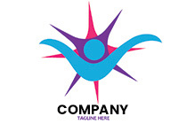 the motivated abstract person logo