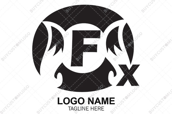 FOX typography black logo