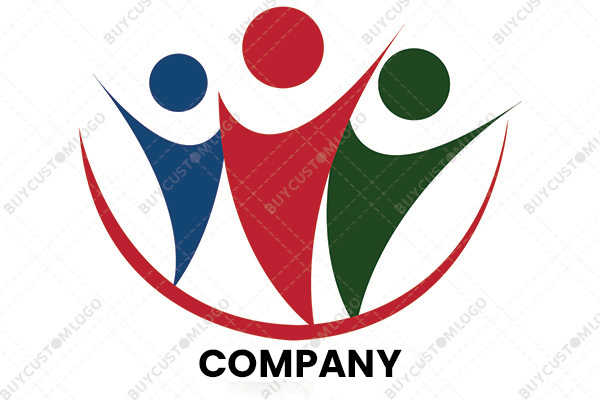 energetic abstract persons logo