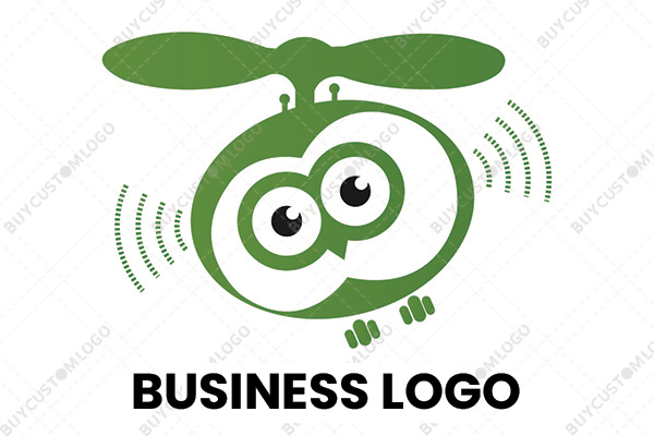 owlcopter bot flying logo
