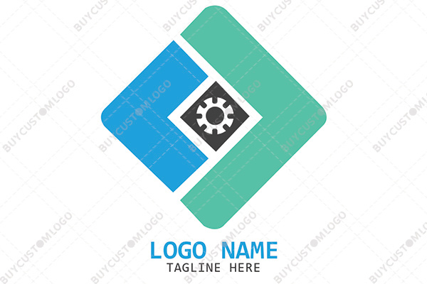 broad lines squircle gear logo