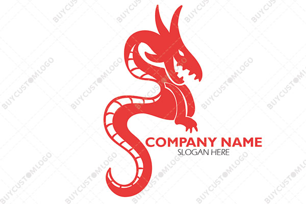 the red attacking dragon logo