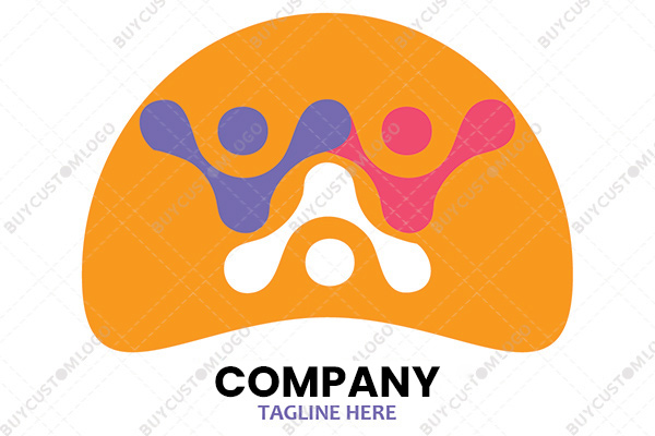 abstract persons sharing logo