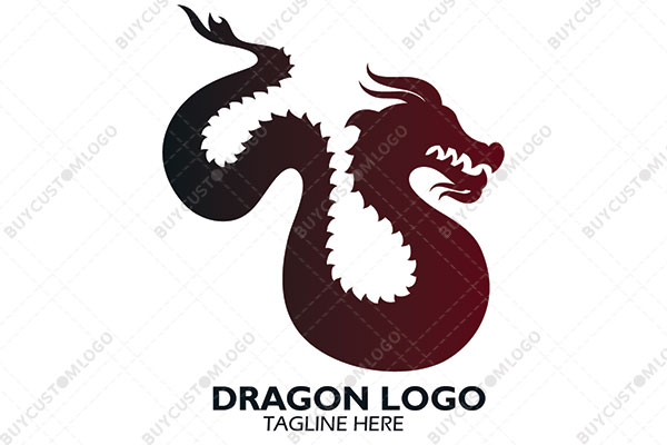adventurous chinese dragon logo