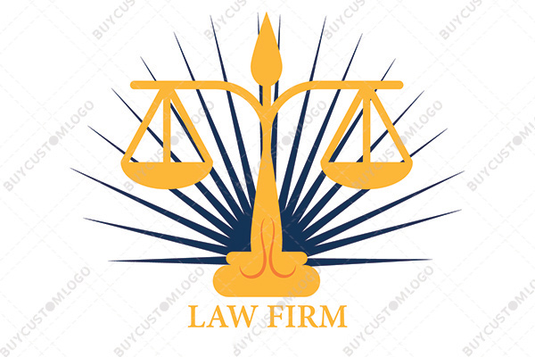 scale of justice mascot logo