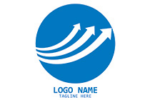 growth arrows in a seal logo