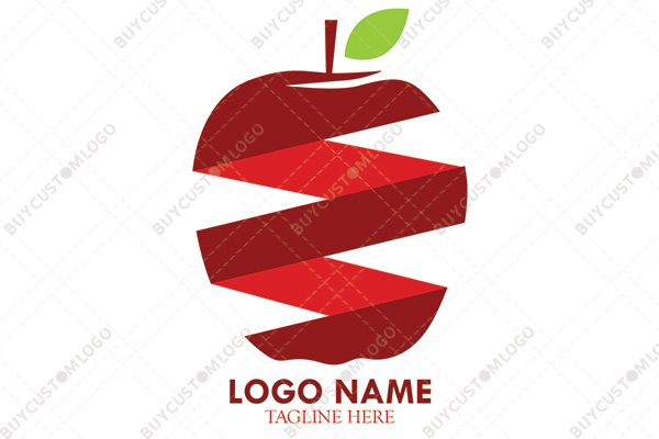 peel apple logo