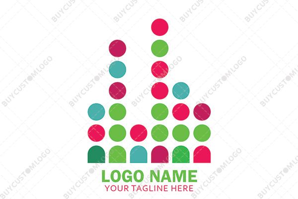 circles graphic equalization logo