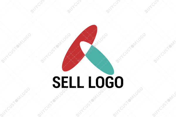 letter a ovals logo