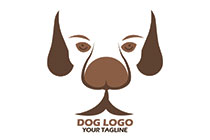 macho boxer dog logo