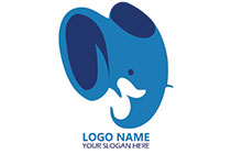 water theme elephant duck logo