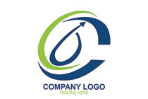 letter c, c and b organic logo