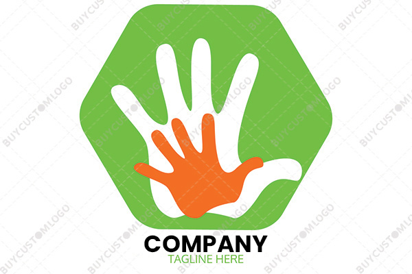parent and child hands logo