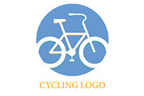 children cycle in a round seal logo