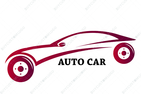 red and maroon car logo