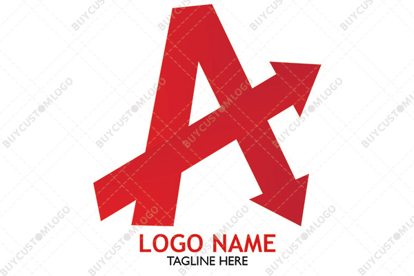 letter a arrows logo