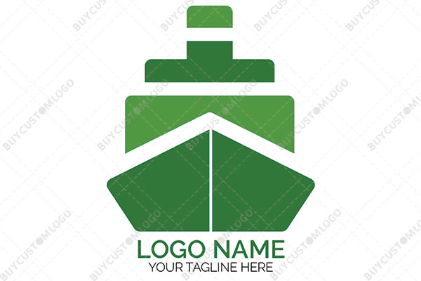 funnel ship front view organic logo